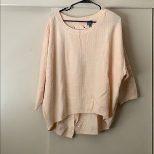 Very soft open backed sweater